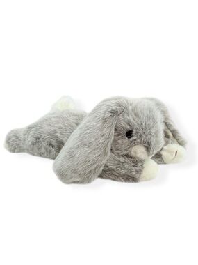Vintage 1989 Ty Tush Tag Gray Classic Plush Resting Bunny Rosie